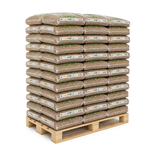Pallet Naturkraft houtpellets, 66 zakken van 15 kg