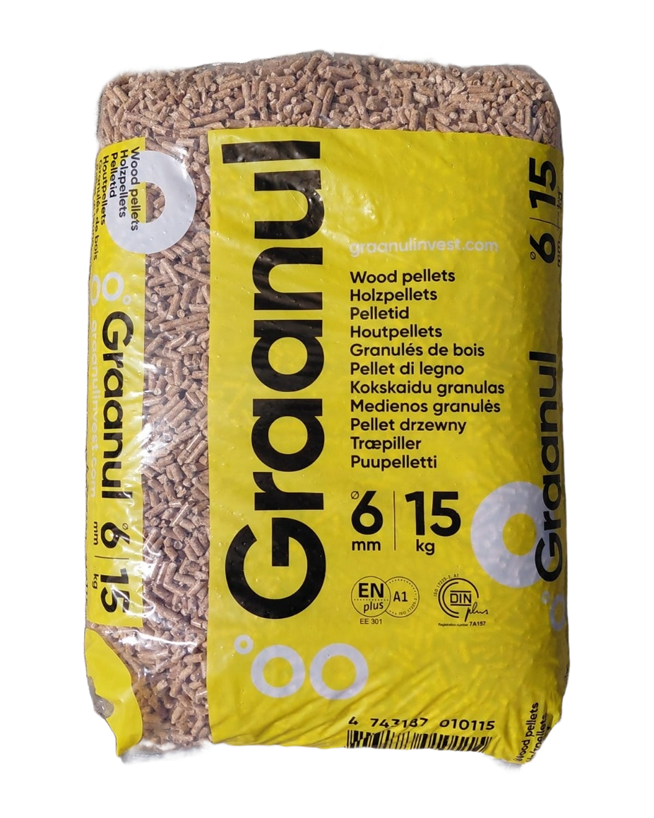 Graanul houtpellets 15 kg, ENplus A1