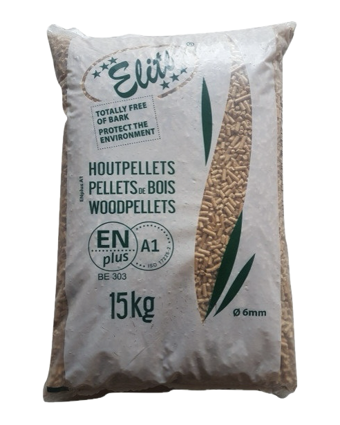 Zak Elite Pellets Groen ENplus A1 houtpellets 15 kg
